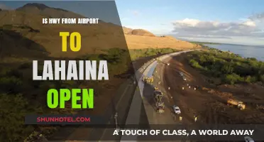 Is the Highway from Airport to Lahaina Open? Latest Updates