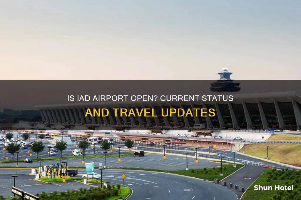 is iad airport open