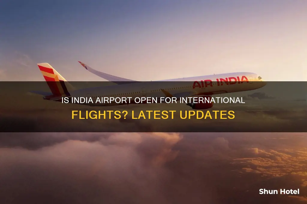 is india airport open for international flights
