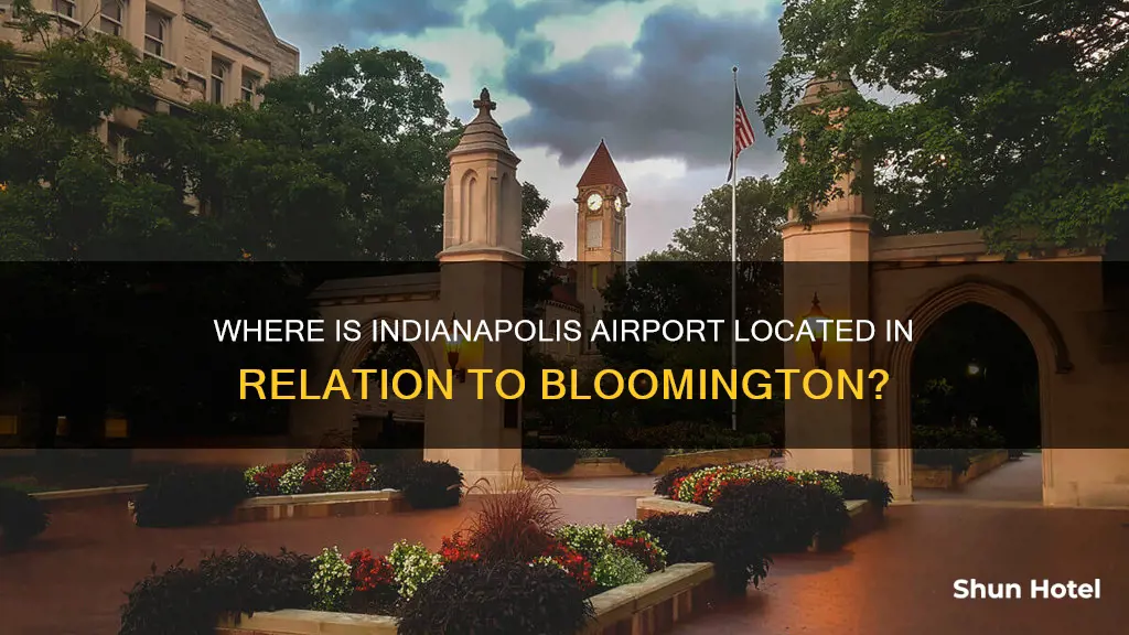 is indianapolis airport south of bloomington