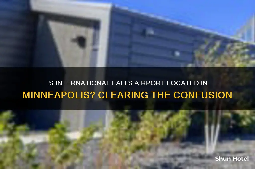 is international falls airport in mineapolis
