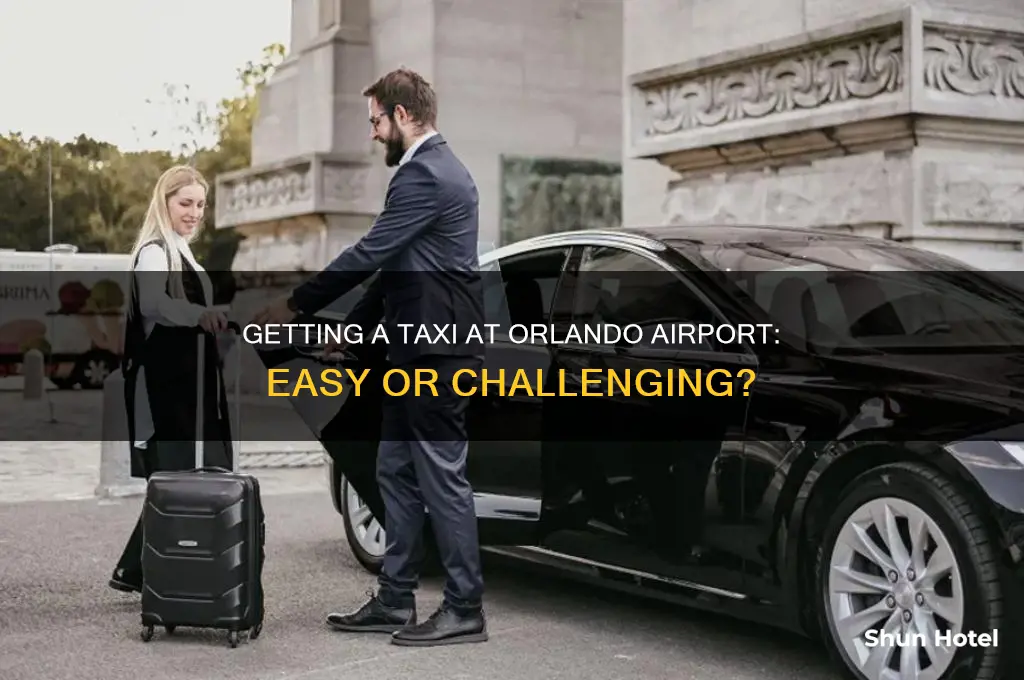 is it easy to get a taxi at orlando airport