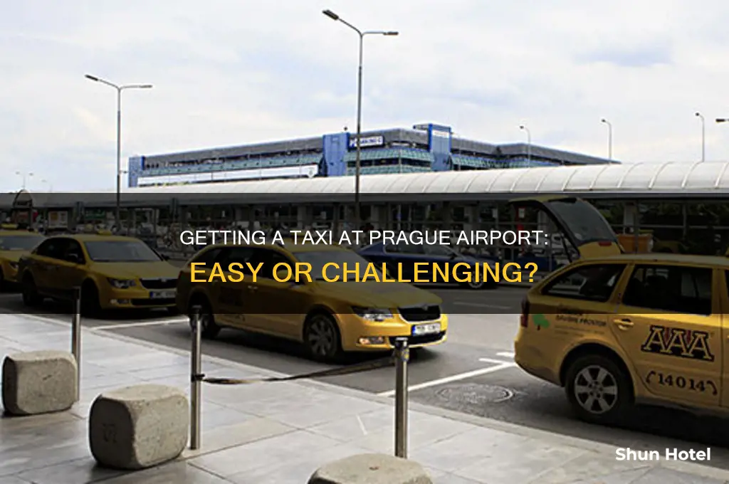 is it easy to get a taxi at prague airport