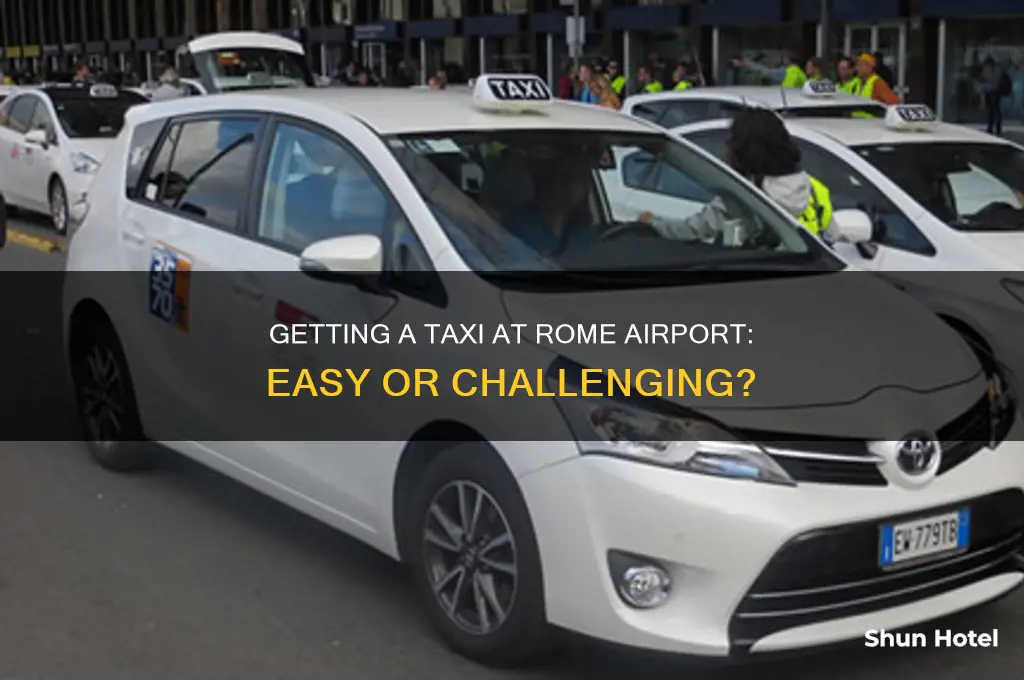 is it easy to get a taxi at rome airport