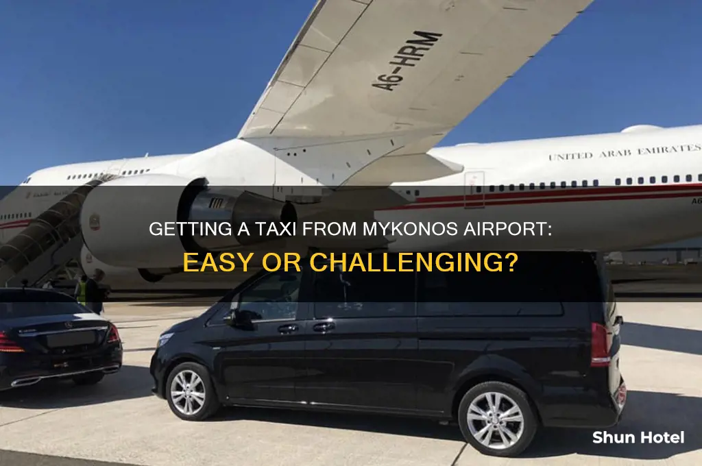 is it easy to get a taxi from mykonos airport