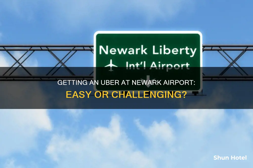 is it easy to get an uber at newark airport