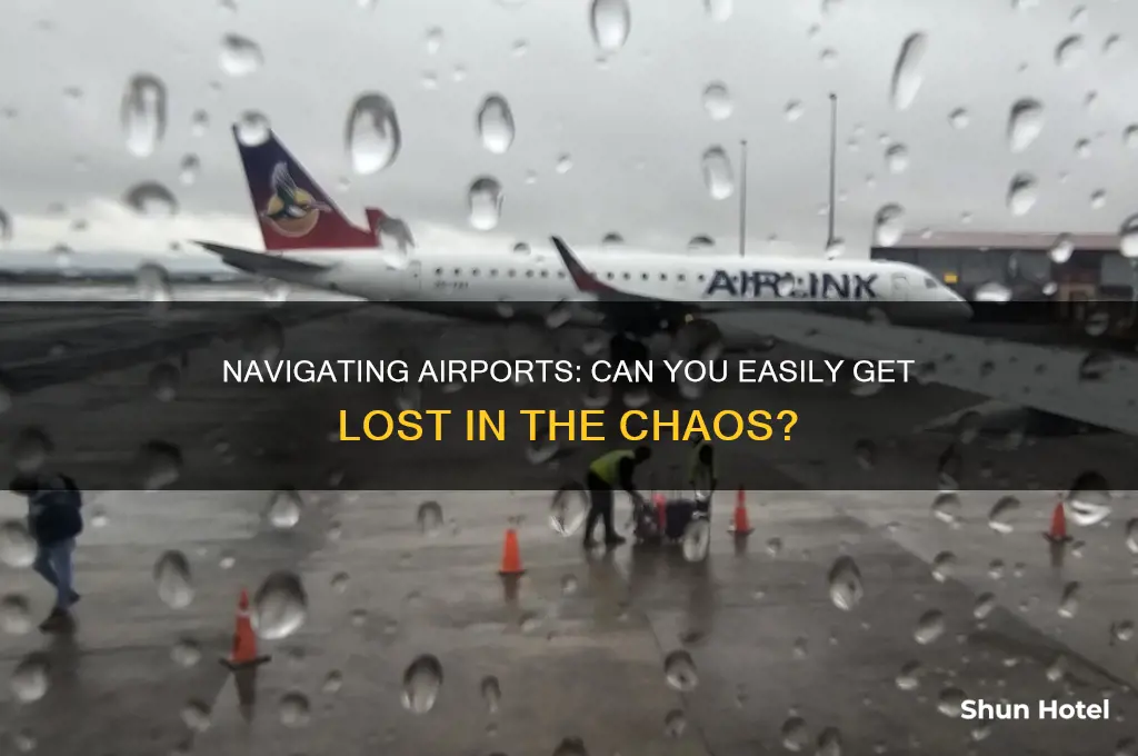 is it easy to get lost in an airport