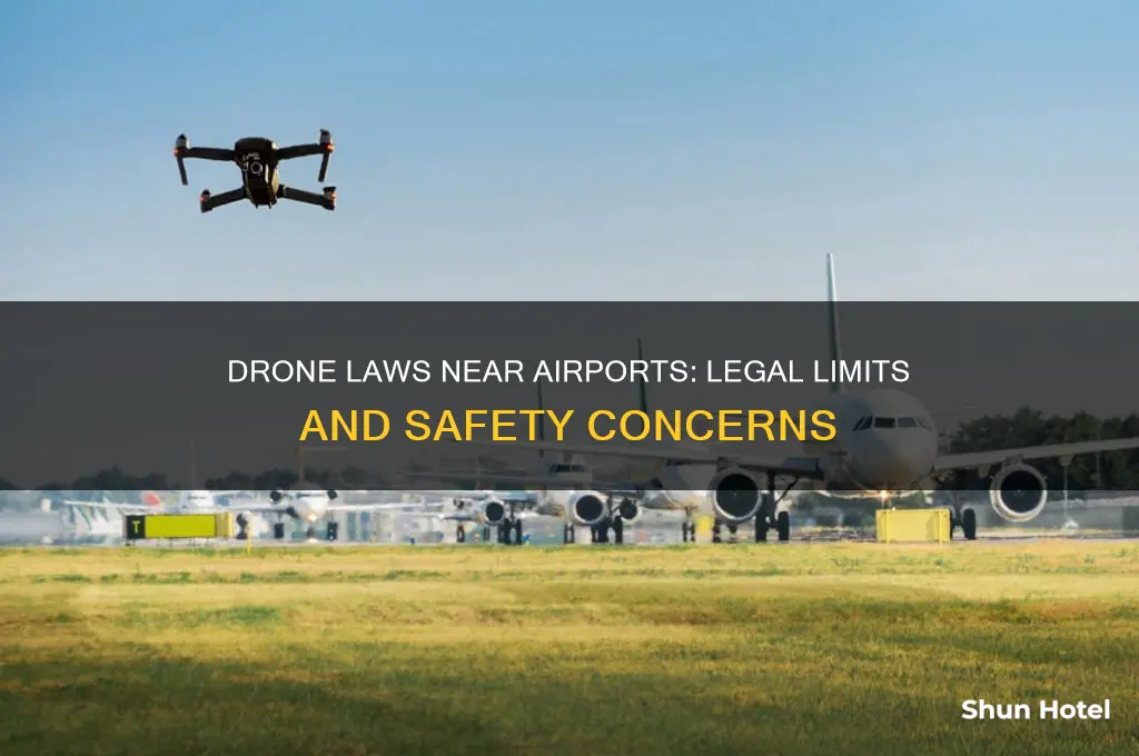 is it illegal to fly a drone near an airport