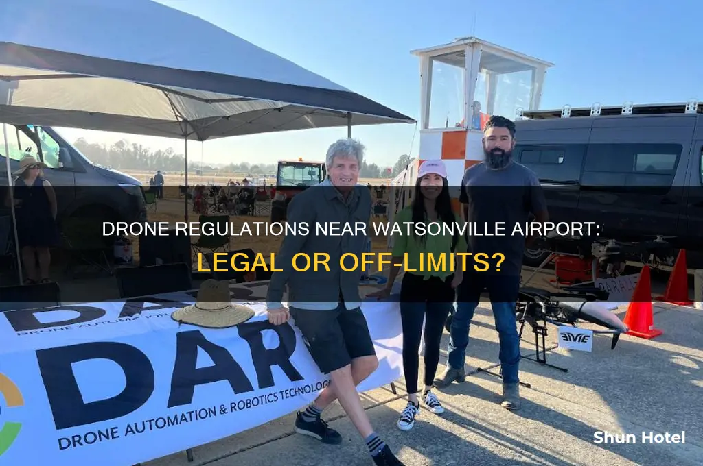 is it leagal to fly a drone near watsonville airport
