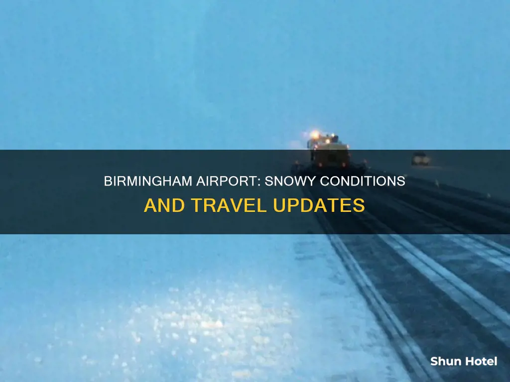is it snowing at birmingham airport