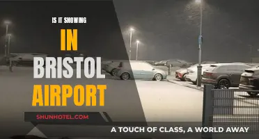 Winter Travel: Snow at Bristol Airport
