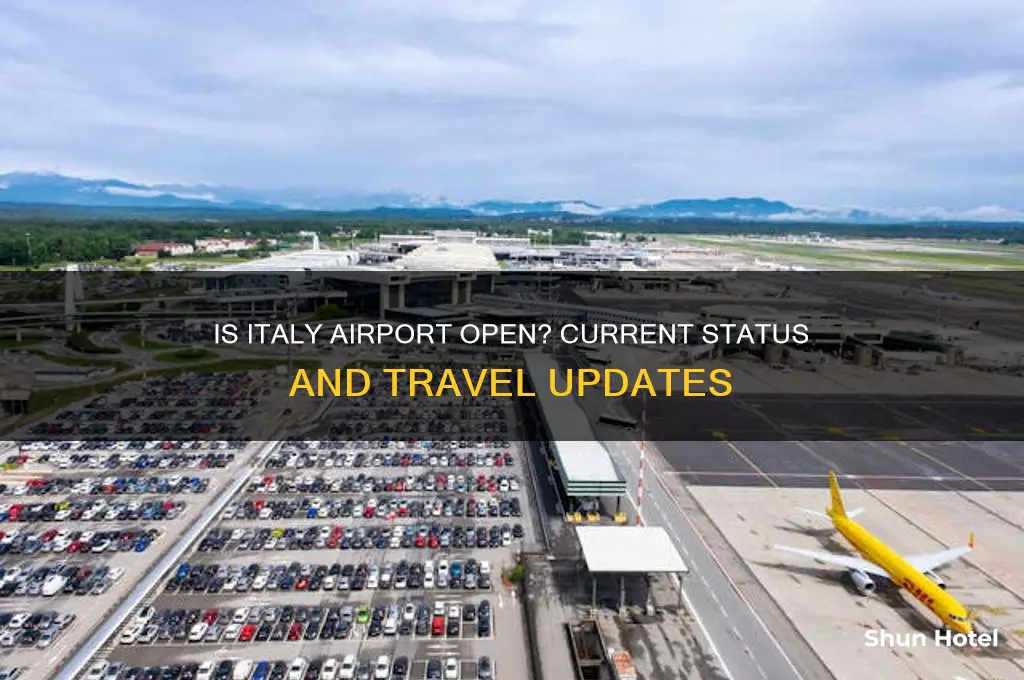 is italy airport open