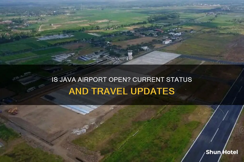 is java airport open