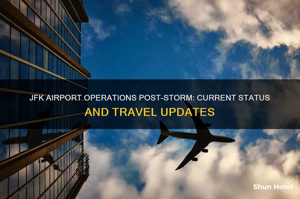 is jfk airport open after storm