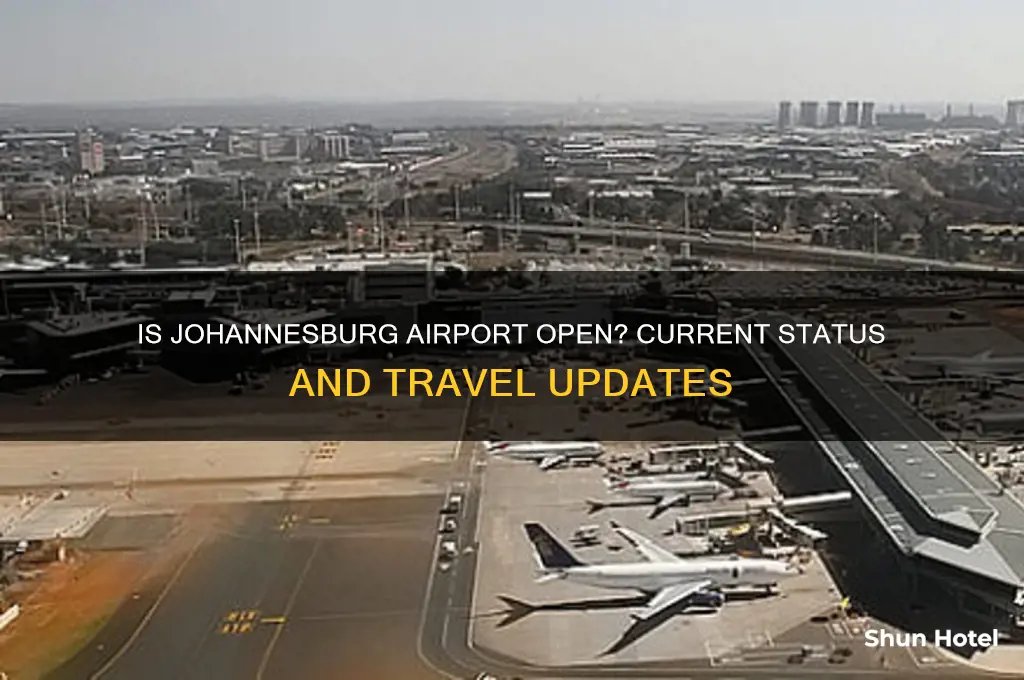 is johannesburg airport open