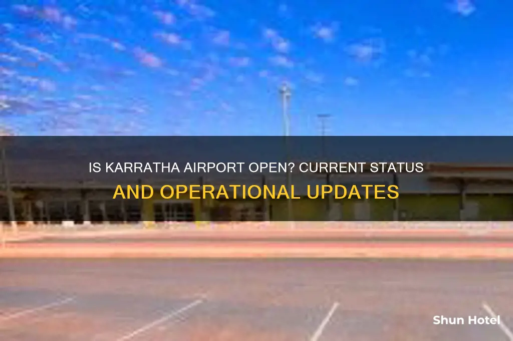 is karratha airport open