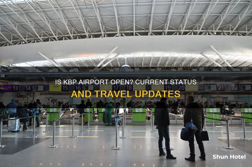 is kbp airport open