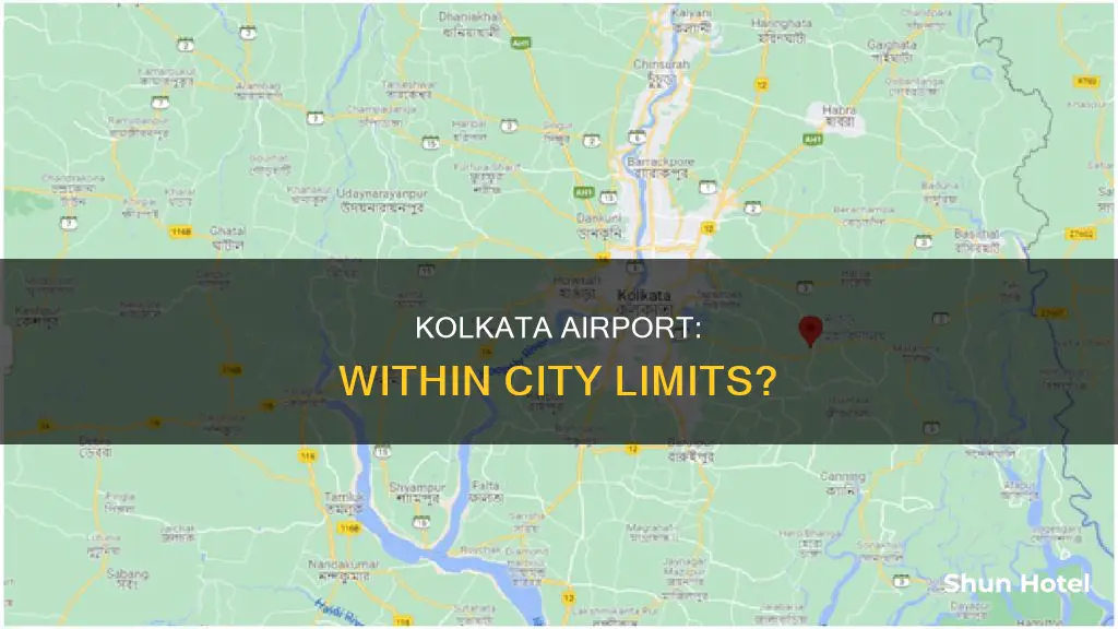 is kolkata airport within city limits