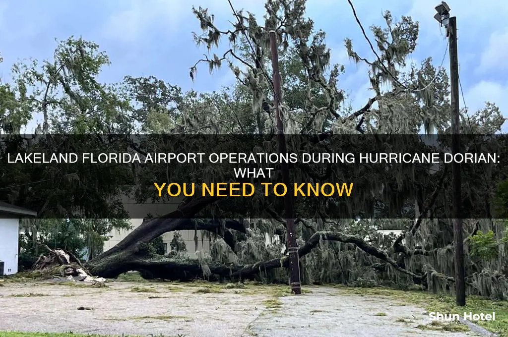 is lakeland florida airport open during dorian
