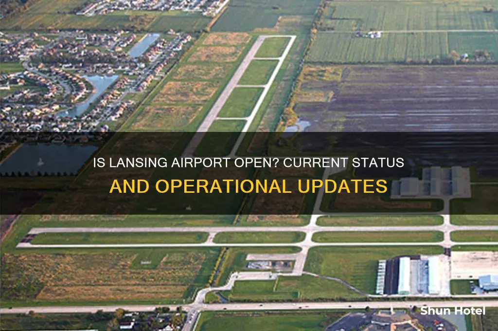 is lansing airport open