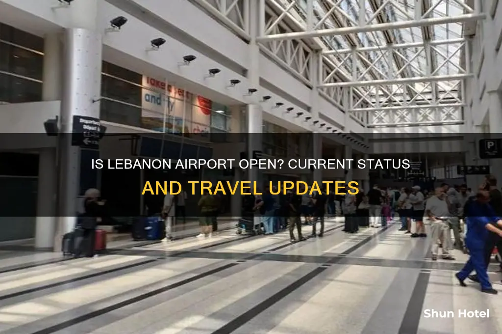 is lebanon airport open