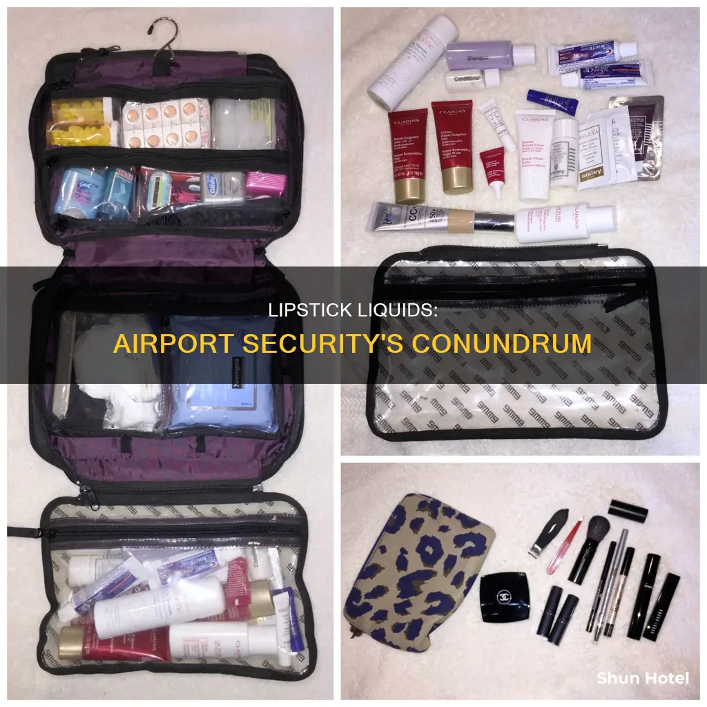 is lipstick a liquid airport security
