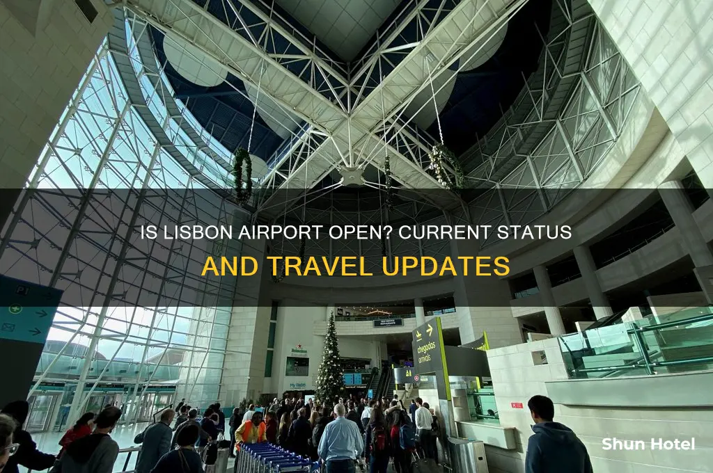 is lisbon airport open