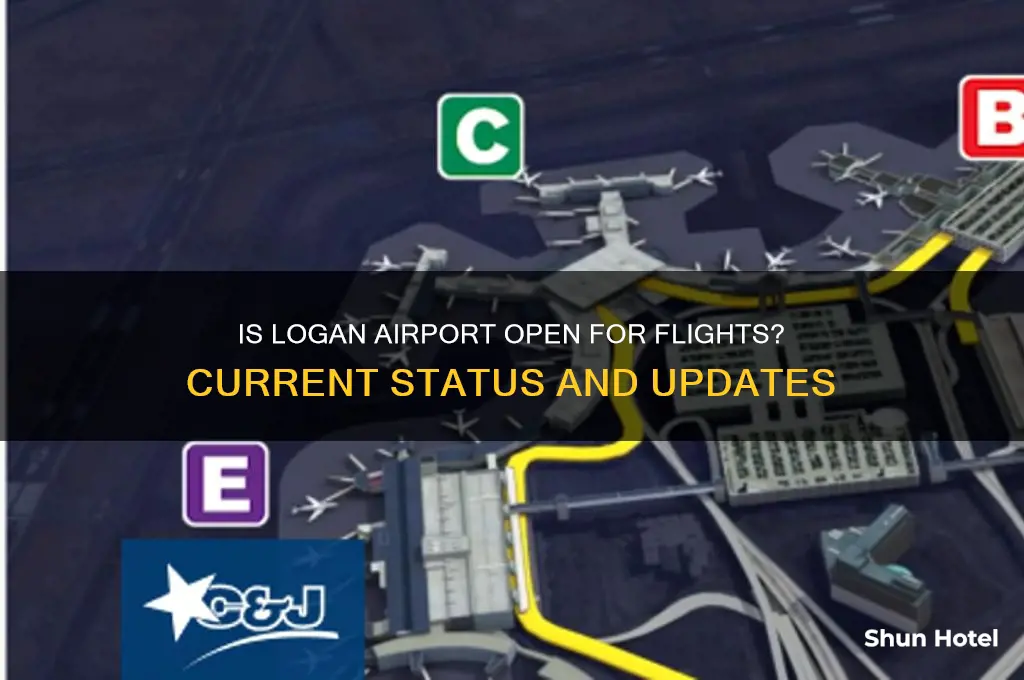 is logan airport open for flights