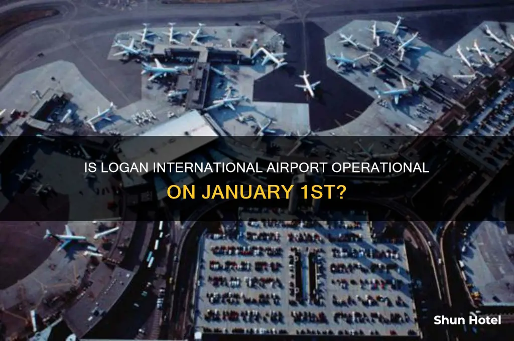 is logan international airport open on january 1st