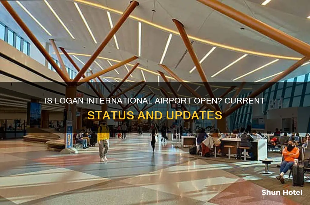 is logan international airport open