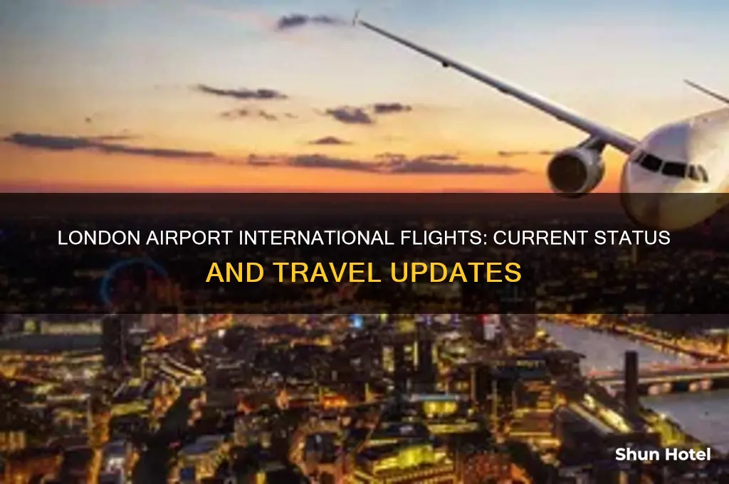 is london airport open for international flights