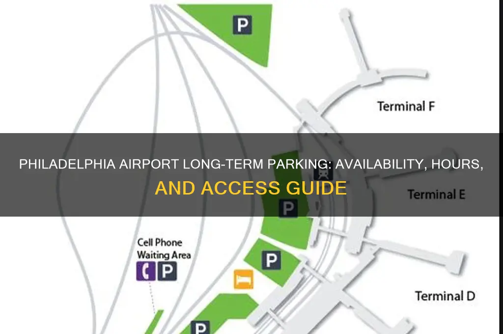 is long term parking open at philadelphia airport