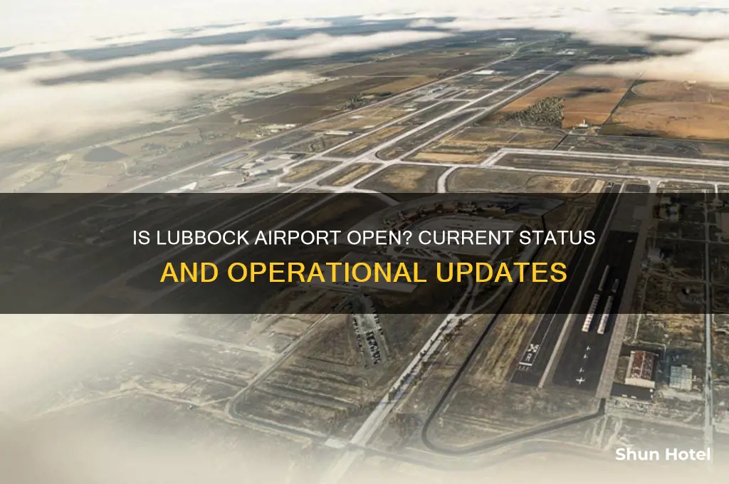 is lubbock airport open