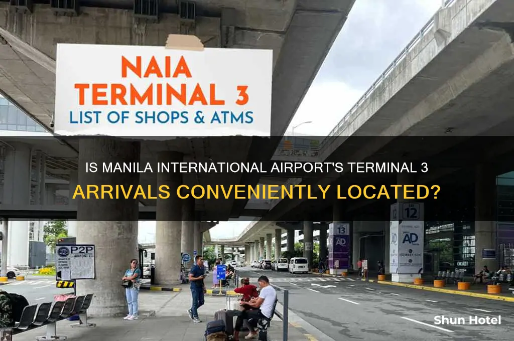 is manila international airport near terminal 3 arrivals
