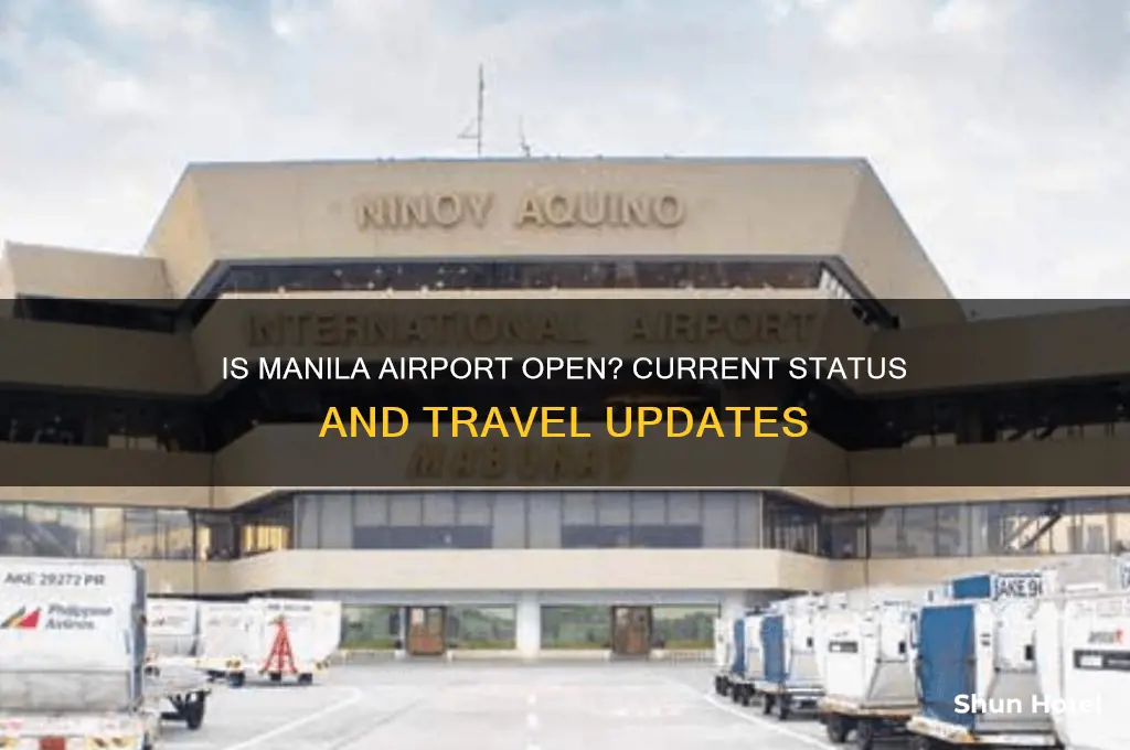 is manilla airport open