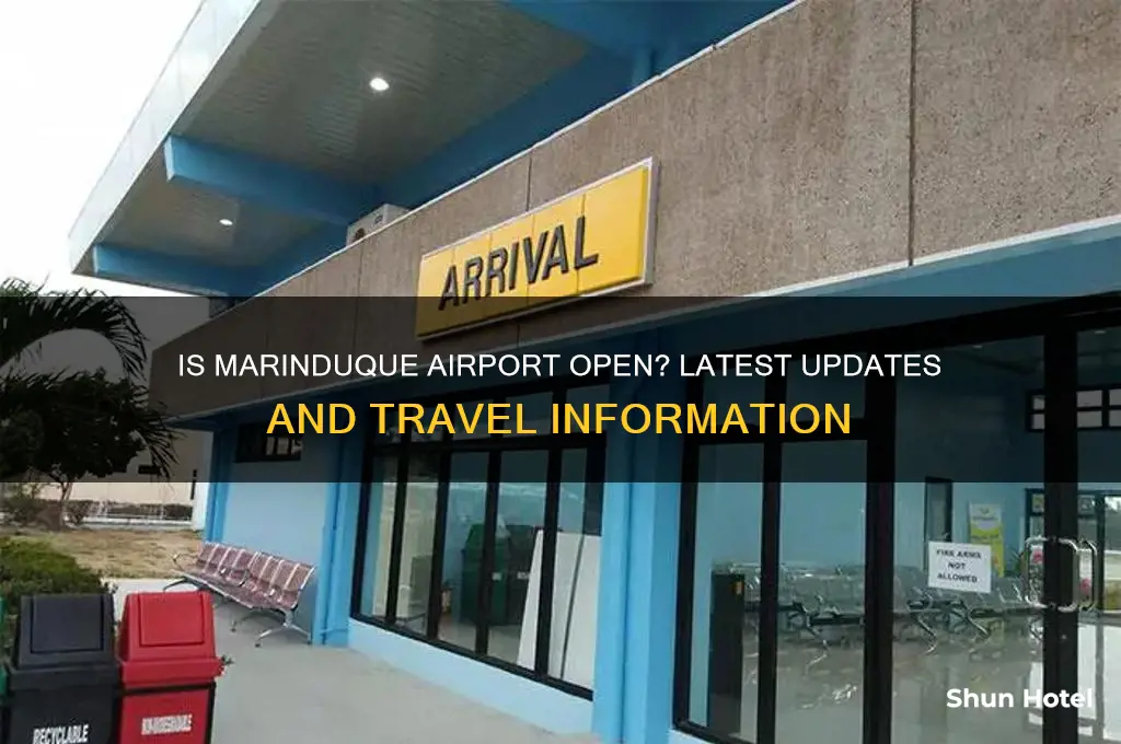 is marinduque airport open