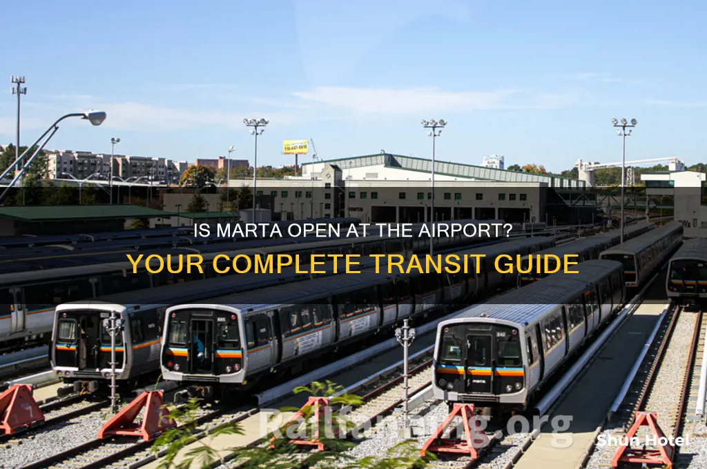 is marta open at airport