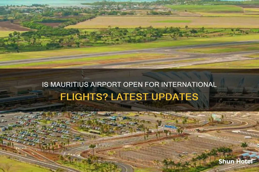 is mauritius airport open for international flights