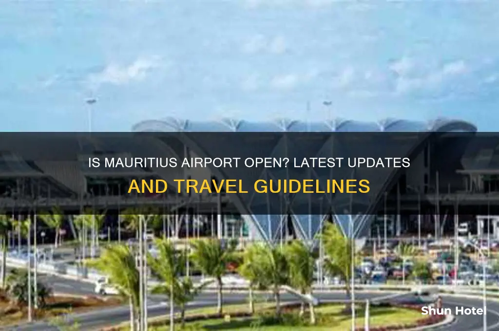 is mauritius airport open