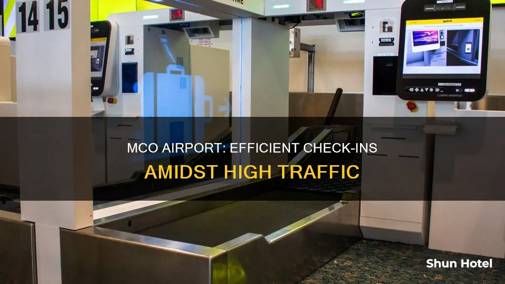 is mco airport busy to checkin