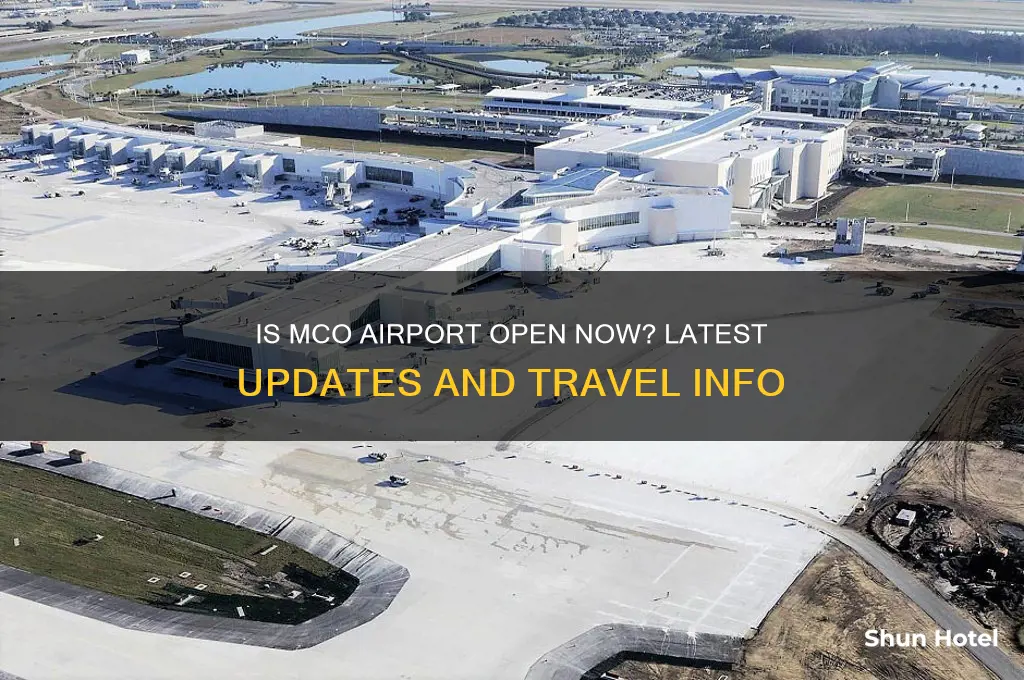 is mco airport open now