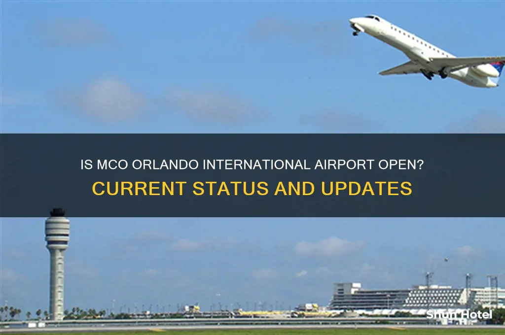 is mco orlando international airport open