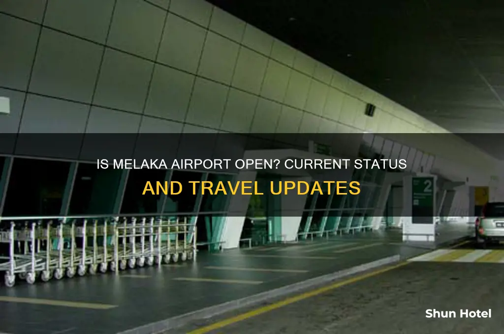 is melaka airport open
