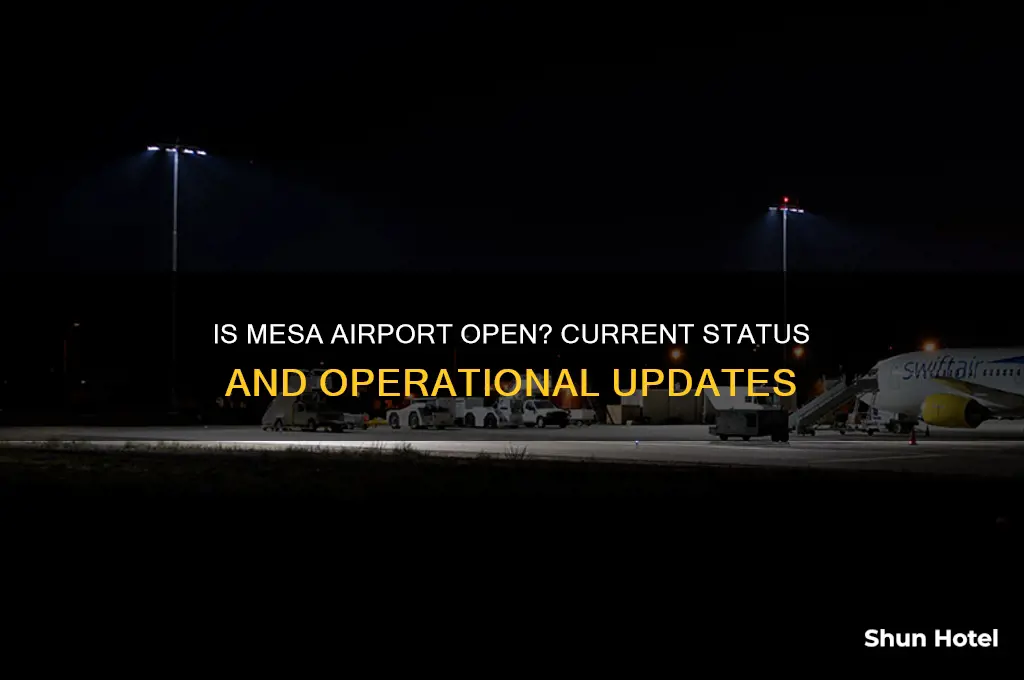 is mesa airport open