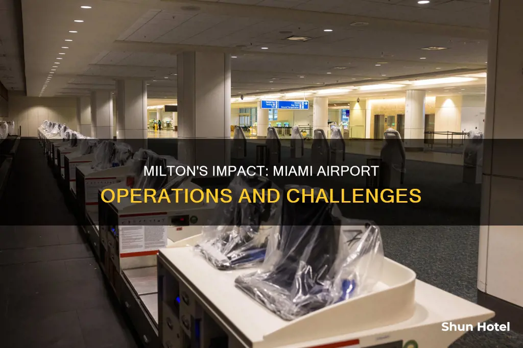 is miami airport affected by milton