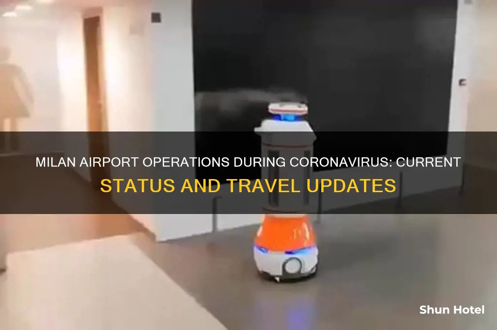is milan airport open coronavirus