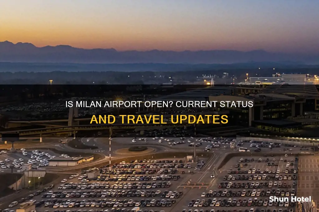 is milan airport open