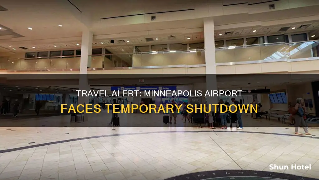 is mineapolis mn airport shut down
