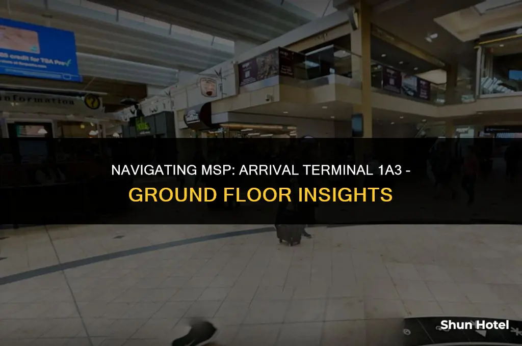 is minneapolis airport arrival terminal 1 a3 on ground floor