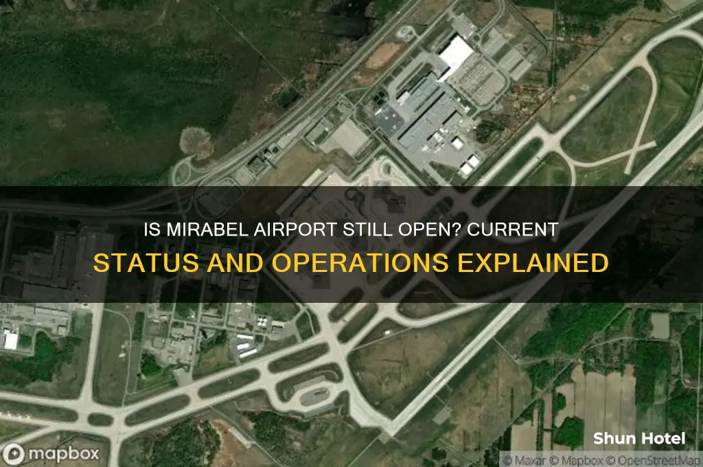 is mirabel airport still open
